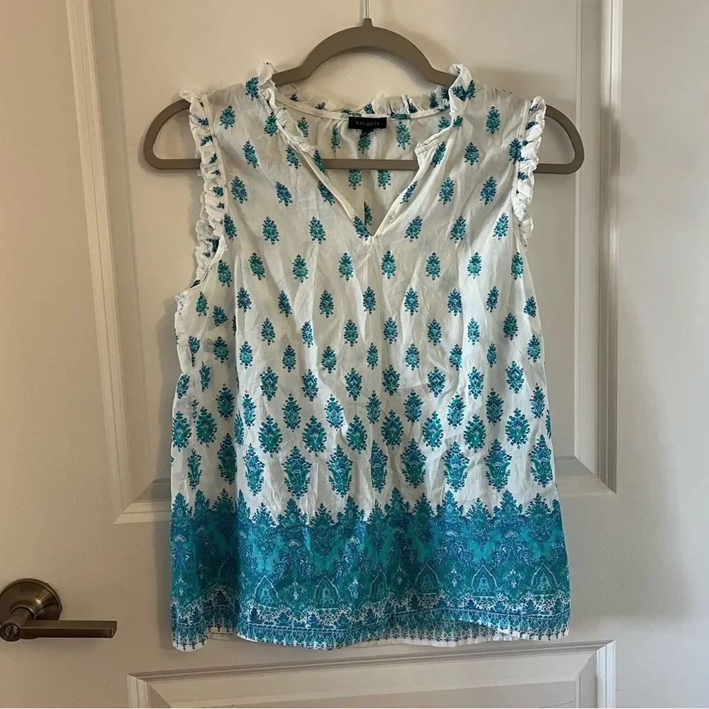 Talbots Cotton Womens Top- xsmall